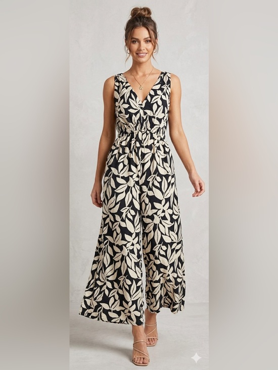 Banana Republic Pants - ⭐ NWT A New Day Jumpsuit Bundle XS S M Black Leaf Wide Leg